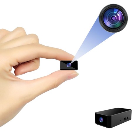 Cámara Espía, Mini Cámara Espía Oculta - Micro Cámara, Portátil, con Función de Detección de Movimiento, Monitoreo de Seguridad