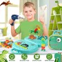 DAOUZL Juego de Caja de Herramientas para Niños, Caja de Juguetes Montessori con Taladro, Caja Mágica de Juguetes Montessori,