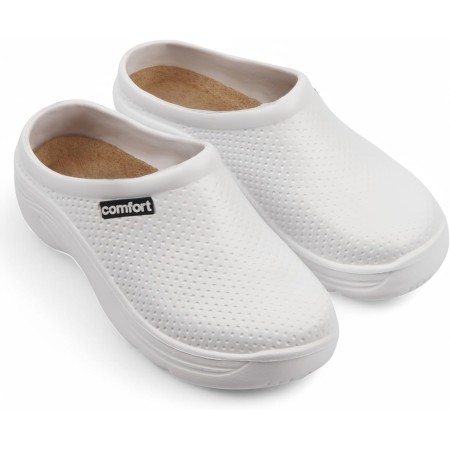 CHILLIFE Zuecos Sanitarios de Trabajo, Hospital, Jardín, Cocina, Zapatillas Mujer, Punta Cerrada, Fabricado en Portugal