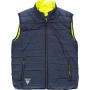WORKTEAM Chaleco Acolchado Reversible Alta Visibilidad y Cintas Reflectantes Discontinuas. Chaleco Trabajo Multibolsillos.