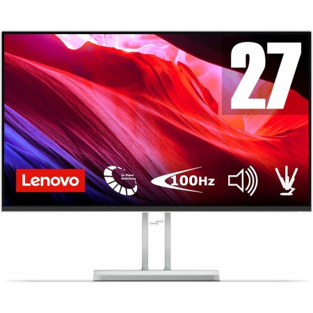Lenovo L24i-4B - Monitor 23.8" (IPS, 1920 x 1080 px, 16:9, 100 Hz, Tiempo de Respuesta 4ms, HDMI, VGA, Montaje VESA 100 mm,