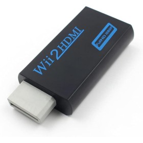 Convertidor Wii a HDMI, Adaptador,Admite todos los modos de pantalla Wii, salida de pantalla HD, Conversión de señal WII a 720p
