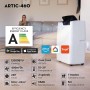 Mc HAUS ARTIC-100 - Portable Air Conditioner 3 in 1: Cold, Fan and Dehumidifier, 7000 BTU/h, Remote Control, Low Consumption,