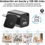 Cargador USB Full HD para cámara Oculta con Tarjeta TF de 64 GB y grabación en Bucle | Cargador de teléfono pequeño y Discreto