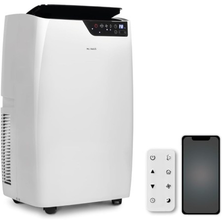 Mc HAUS ARTIC-100 - Portable Air Conditioner 3 in 1: Cold, Fan and Dehumidifier, 7000 BTU/h, Remote Control, Low Consumption,