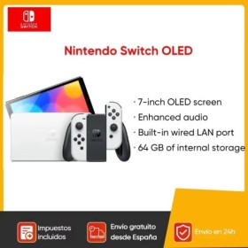 Nintendo Switch-consola OLED con pantalla de 7 pulgadas, consola ajust