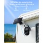 COOAU 4G LTE Cámara Vigilancia Exterior con Sim, 2K 3MP QHD Camara 4G Solar sin Cable con Batería, PTZ 355°/90°, Visión