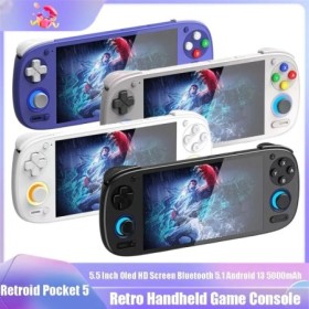Retroid-consola portátil Pocket 5 SD865, reproductor de videojuegos Re