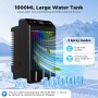 Aire Acondicionado Portatil con Pantalla, Climatizador Evaporativo 4 EN1 De 1000 Ml Tanque, con Mando, Mini Enfriador de Aire