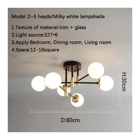 Lámpara de techo Led Simple y moderna, iluminación dorada para sala de