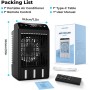 Aire Acondicionado Portatil con Pantalla, Climatizador Evaporativo 4 EN1 De 1000 Ml Tanque, con Mando, Mini Enfriador de Aire