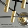 Lámpara de techo Led Simple y moderna, iluminación dorada para sala de
