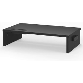 BONTEC Elevador Monitor de Madera para Monitor, Soporte para Monitor Escritorio de 1 Nivel con Gestión de Cables para Ordenador,