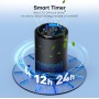 QEXREED Home Allergy Air Purifier, High Efficiency HEPA Filter, 3 Speeds and Timer, Removes Allergens and Particles, Black