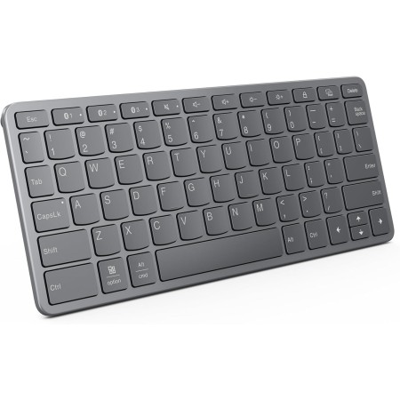 Lenovo Teclado Inalámbrico Multidispositivo (Android, Windows, iPadOS - Bluetooth, USB-C, 12 Teclas de Función) QWERTY Español -