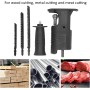 Kit de Accesorios para Sierras de Sable para Taladro Inalámbrico con Hojas para Sierras Caladoras de Corte de Madera Y Metal