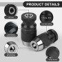 EFUTURETIME Portabrocas MT2, B18, 1-16mm, con Mandril Cónico MT2, Portabrocas sin Llave MK2 para Torno Taladradora Taladradora