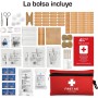 Active Era Kit de Primeros Auxilios Premium 120 Piezas - Incluye vendas, apósitos, tijeras metálicas extra fuertes y manta de