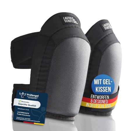 LauterSchutz® - Rodilleras de gel profesionales para trabajar, para suelos y baldosas, revestimiento antideslizante y cómodo