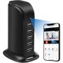 Nisanuki Cámara Espía WiFi, 5G Mini Cámara Oculta Inalámbrica, Micro Cámaras Espias USB Cargador 1080P HD Cámara de Vigilancia