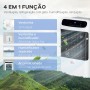HOMCOM Evaporative Climate Control Low Consumption 4 in 1 Humidifier Climate Control Negative Ion Tank 12L Remote Control 3