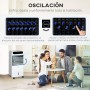 HOMCOM Evaporative Climate Control Low Consumption 4 in 1 Humidifier Climate Control Negative Ion Tank 12L Remote Control 3