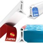 Perfil Silicona Ducha 2 METROS, Copete Encimera Cocina, Borde Plato de Ducha, Barrera de Agua para Ducha, Barrera De Ducha,