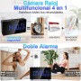 UYIKOO Cámara Espía Oculta WiFi, 5G/2,4G WiFi Mini Camaras Espias Despertador 1080P HD, 120° Reloj con Cámara Inalambricas