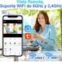 UYIKOO Cámara Espía Oculta WiFi, 5G/2,4G WiFi Mini Camaras Espias Despertador 1080P HD, 120° Reloj con Cámara Inalambricas