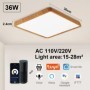 Luz LED de techo moderna para el hogar, lámpara interior con Panel de 
