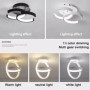Lámpara LED de araña para el hogar, lámpara de tres colores, lámpara d