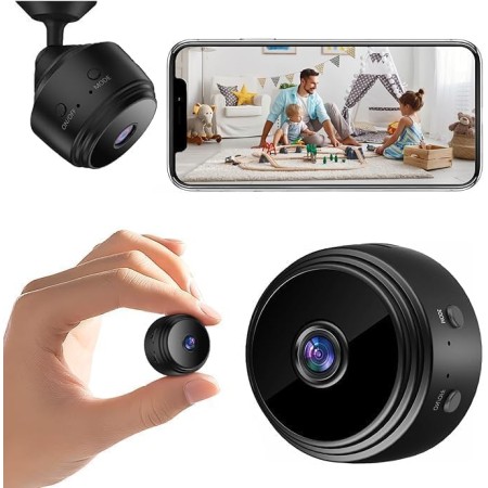 Cámara espía, WiFi1080p de vigilancia inalámbrica de Alta definición Cámara espía, con función de Cámara de vigilancia
