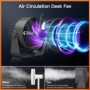 Ventilador circulador de aire de escritorio, Enfriador de batería de a