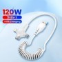 Cable de datos de carga rápida para teléfono móvil 3 en 1, 120W, para 