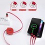 Cable USB retráctil 3 en 1, Cable de datos de carga rápida para Iphone