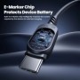 Toocki USB C Cable de resorte tipo C a USB C 5A Cable de cargador de c