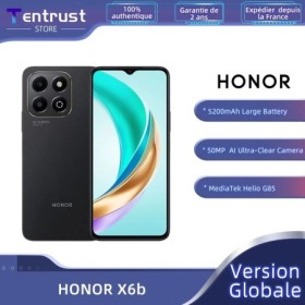 HONOR-teléfono inteligente X6b versión Global, móvil con 5g, MagicOS 8