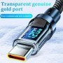 Pantalla Digital LED de 120W, Cable USB tipo C de carga rápida, Cable 