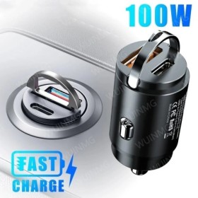 Cargador USB de 100W para coche, adaptador de encendedor de cigarrillo