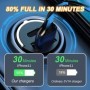 Cargador USB de 100W para coche, adaptador de encendedor de cigarrillo
