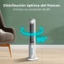 Cecotec EnergySilence 2000 Cool Tower Evaporative Air Conditioner, 60 W, 2 Litre Removable Tank, 3 Speeds, 60° Oscillation, 800