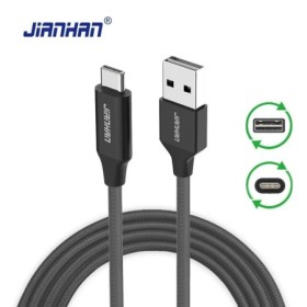 Cable USB C de carga rápida tipo C a USB 2,0, cargador de datos, Cable