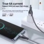 Cable USB tipo C 6A tipo C Cable de carga rápida para Samsung Xiaomi H