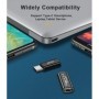 Adaptador convertidor OTG macho a hembra, USB 3,1 de 90 grados en form