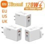 Xiaomi 120w USB C Gan adaptador de carga rápida para Iphone 15 PD carg
