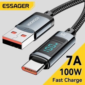 Essager 7A USB tipo C Cable 100W USB C cargador de datos para Realme H