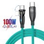 AUFU 100W USB C a tipo C Cable USBC PD Cable de carga rápida para MacB