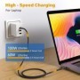AUFU 100W USB C a tipo C Cable USBC PD Cable de carga rápida para MacB