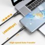 AUFU 100W USB C a tipo C Cable USBC PD Cable de carga rápida para MacB