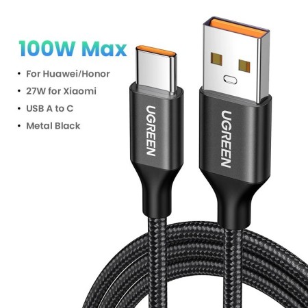 UGREEN 6A Cable USB tipo C para Huawei Mate 60 Honor 100W/88W Cable de